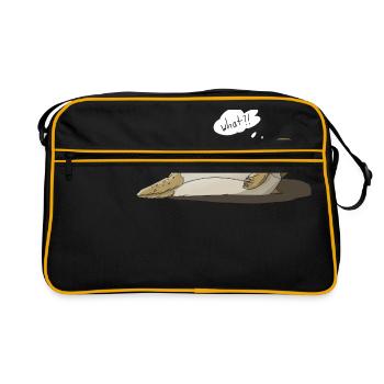 Robbe dit quoi?! - Sac Retro - noir/or - Devant