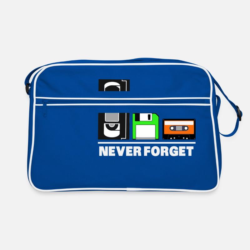 Never Forget Floppy Disk Retro Shirt 80s Retro Bag