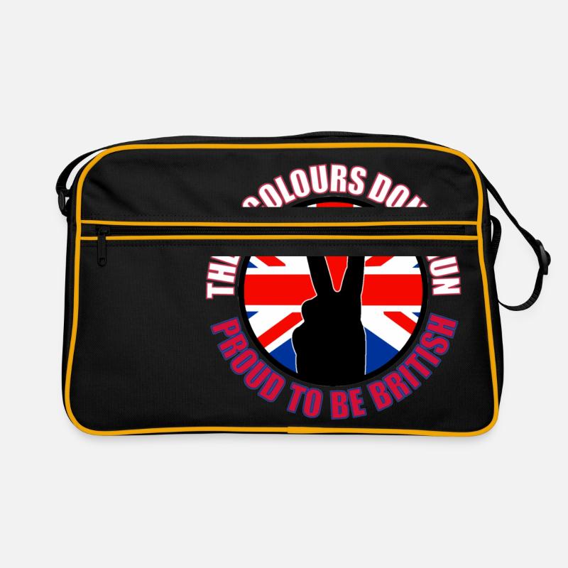 These Colours Don't Run (UK) - Retro Bag - black/gold
