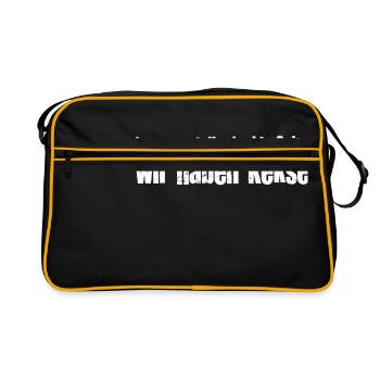 Komm auf die dunkle Seite, wir haben Kekse! Macht - Retro Tasche - Schwarz/Gold - Vorne