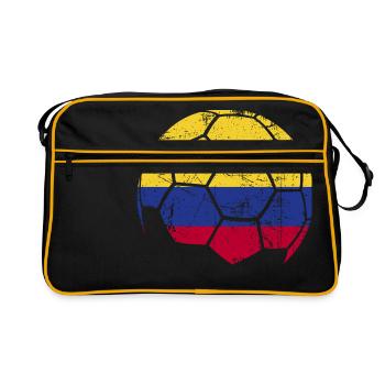 Colombie Ballon de football Football - Sac Retro - noir/or - Devant