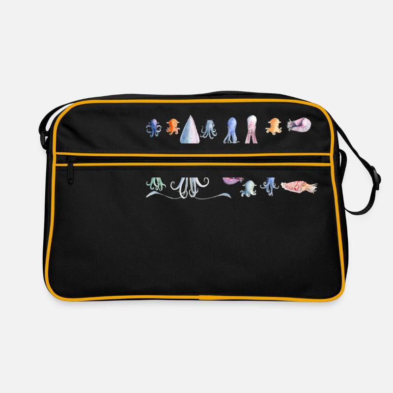 Oktopus rapport - Retro Tasche - Schwarz/Gold
