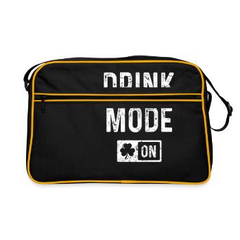 Buvez jour de cadeau T-shirt de mode Saint-Patrick - Sac Retro - noir/or - Devant