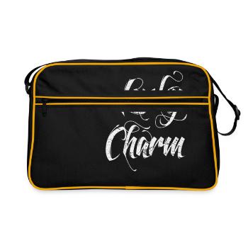 Lucky Charm St. Patrick's Day T Shirt Gift - Retro Bag - black/gold - Front
