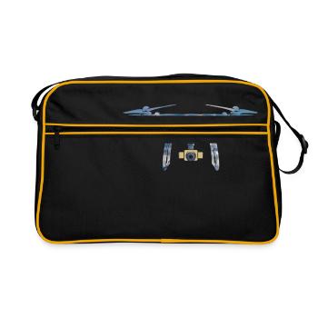 Drone Drohne - Retro Tasche - Schwarz/Gold - Vorne