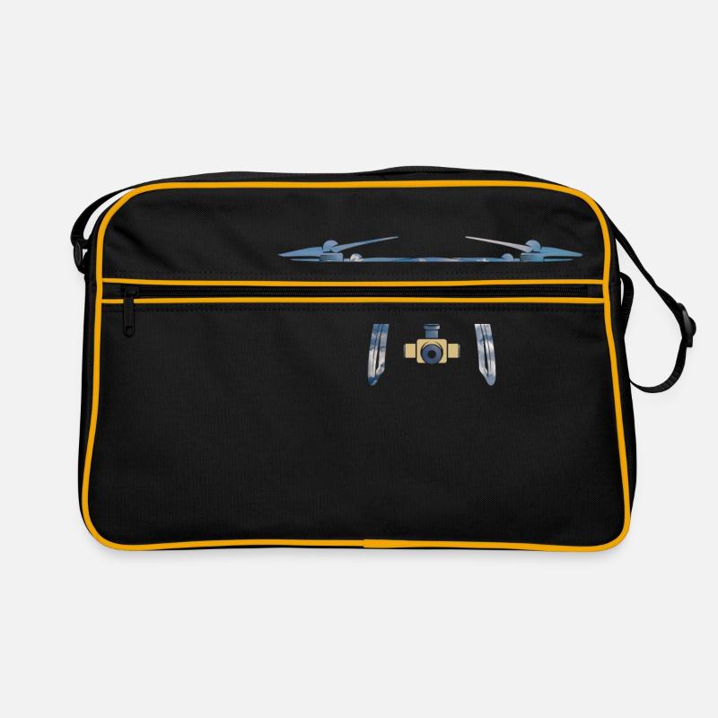 Drone Drohne - Retro Tasche - Schwarz/Gold