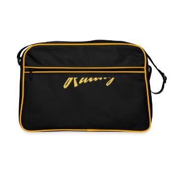 Ratingen - Retro Tasche - Schwarz/Gold - Vorne
