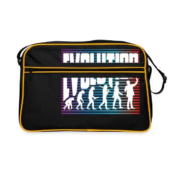 evolution - Retro Bag - black/gold - Front
