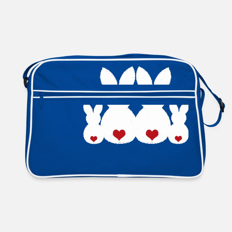 Rabbit family Rabbit Easter bunny Easter Easter present Retro Bag