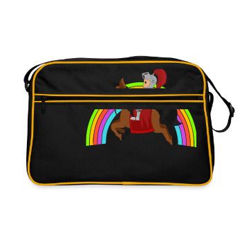 Knight Knight - Retro Bag - black/gold - Front
