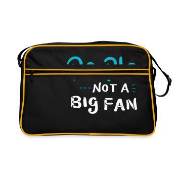 INTROVERTS People Not A Big Fan - Not A Fan - Retro Bag - black/gold - Front