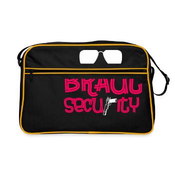 Bride security - Retro Bag - black/gold - Front