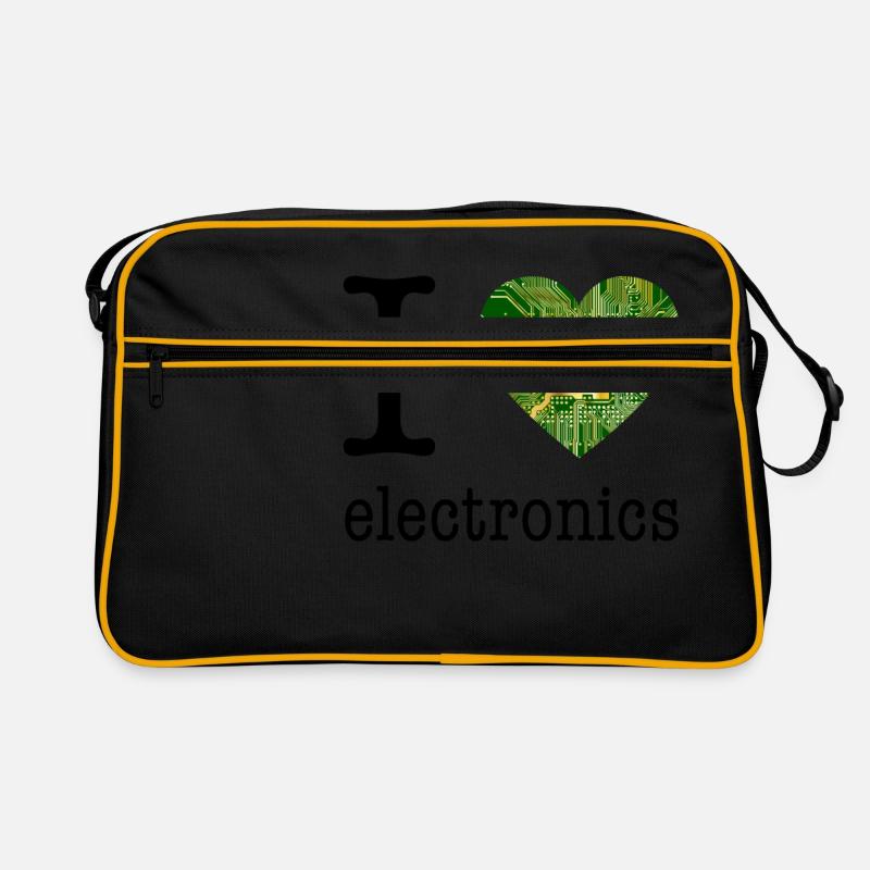 I love Electronics - electronics / gift idea Retro Bag