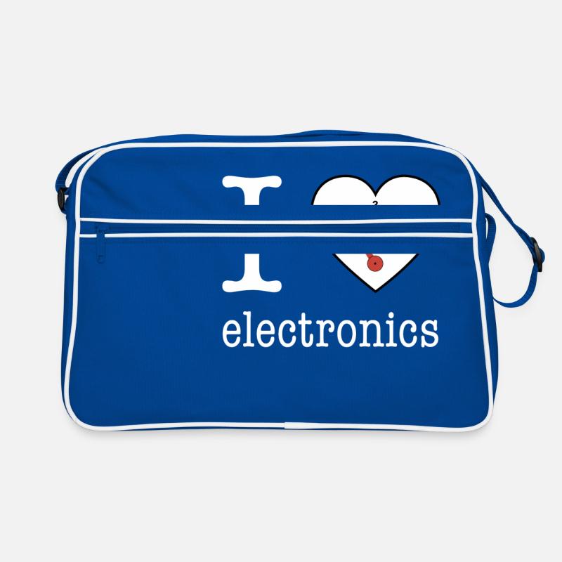I love Electronics - electronics / gift idea Retro Bag
