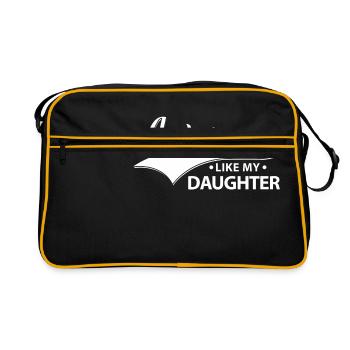 Awesome like my daughter - lovely family gift - Sac Retro - noir/or - Devant