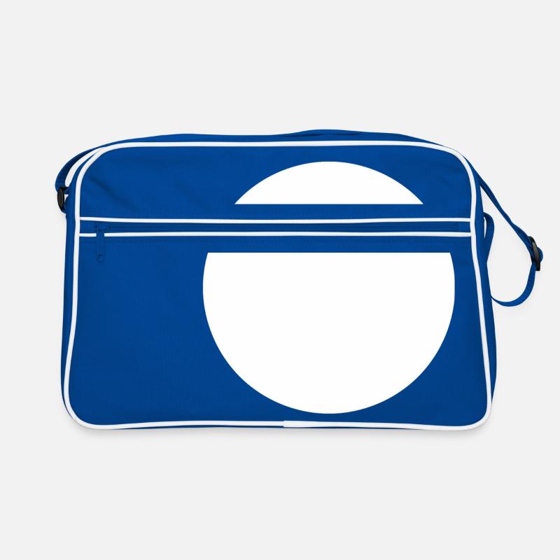 Grand cercle blanc minimalisme Sac Retro