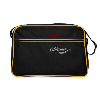 Oldtimer - Retro Tasche - Schwarz/Gold - Vorne