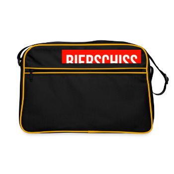 funny design, beer shit - Retro Bag - black/gold - Front