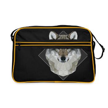 loup - Sac Retro - noir/or - Devant
