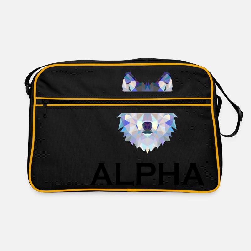 Alpha Wolf Tier Retro Tasche