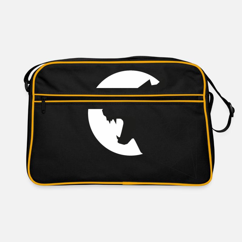 Geometrischer Wolf Retro Tasche
