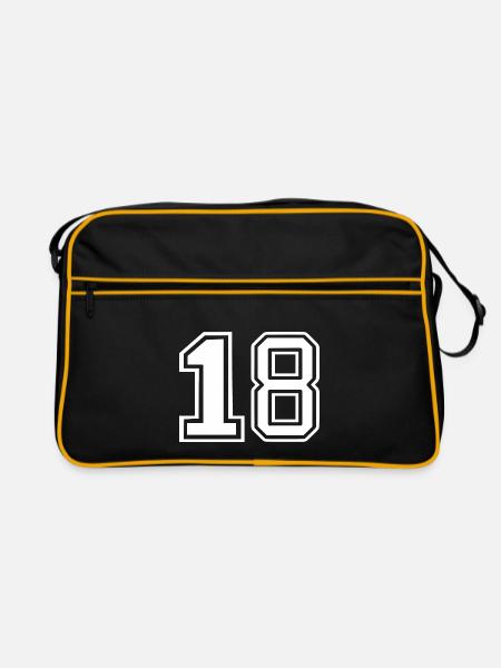 18 - Retro Bag - black/gold - Front