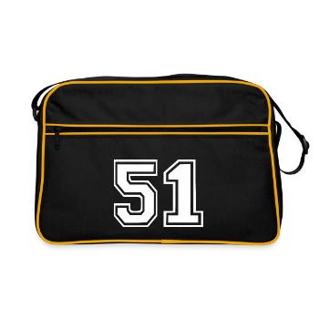 51 - Retro Bag - black/gold - Front