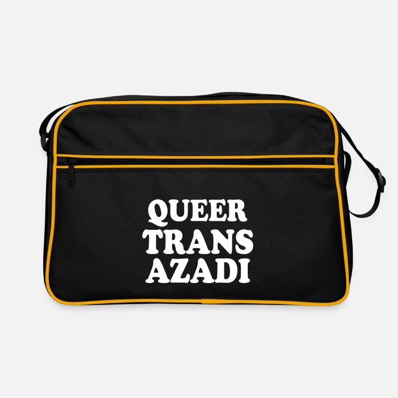 Queer trans azadi Retro Tasche