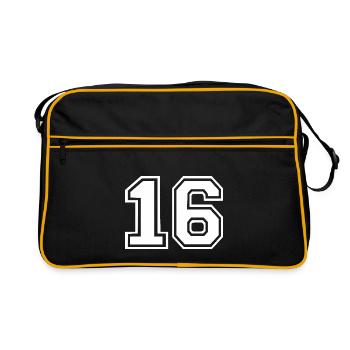 16 - Retro Bag - black/gold - Front
