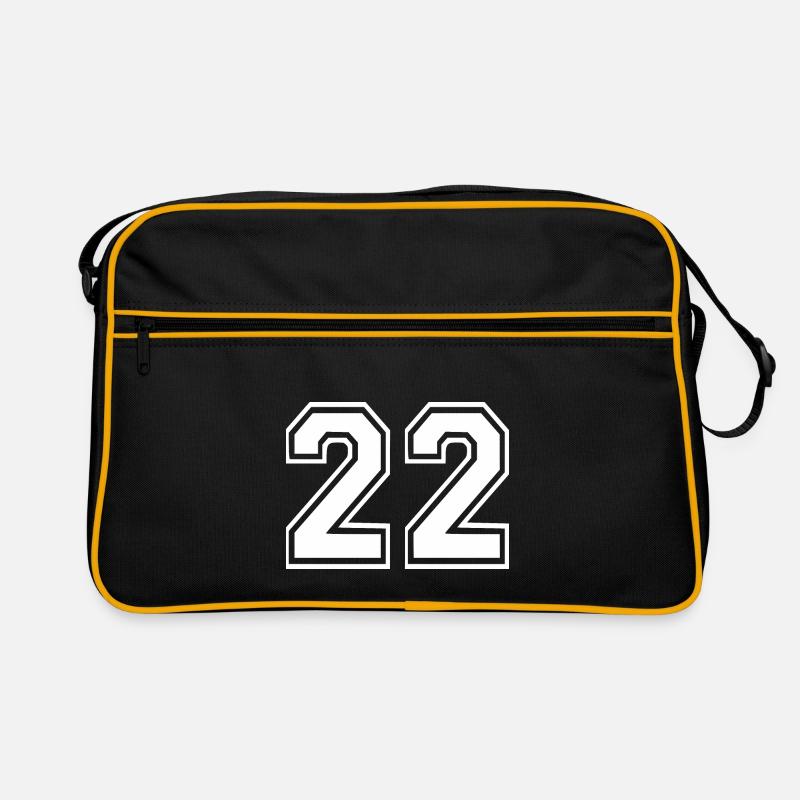 22 - Retro Tasche - Schwarz/Gold