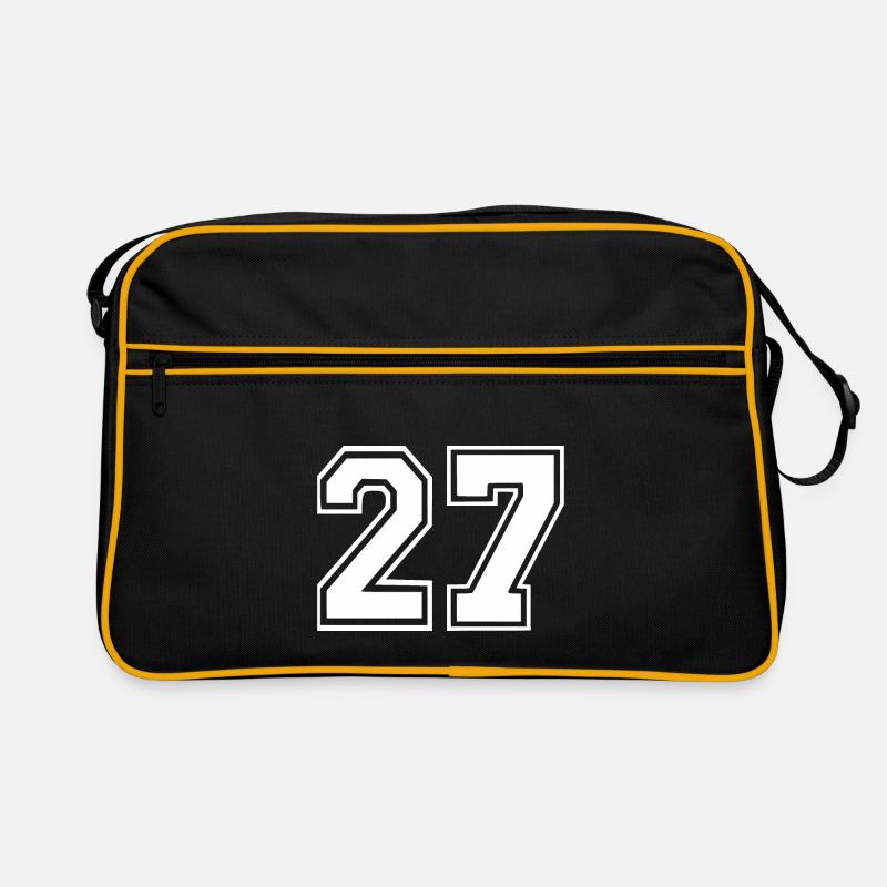 27 - Retro Tasche - Schwarz/Gold