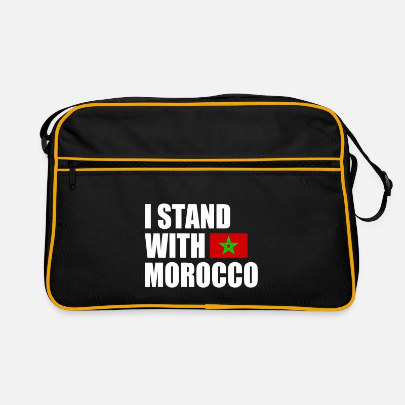 I stand with morocco marokko Retro Tasche