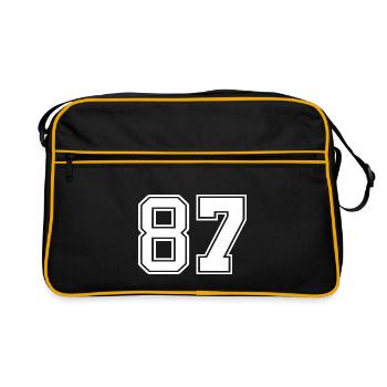 87 - Sac Retro - noir/or - Devant