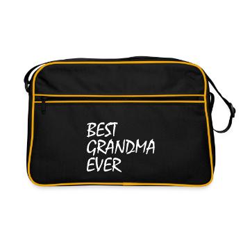 Best grandma ever - Sac Retro - noir/or - Devant