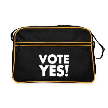 Vote yes - Retro Bag - black/gold - Front