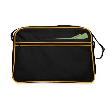 Leek just a leek - Retro Bag - black/gold - Front