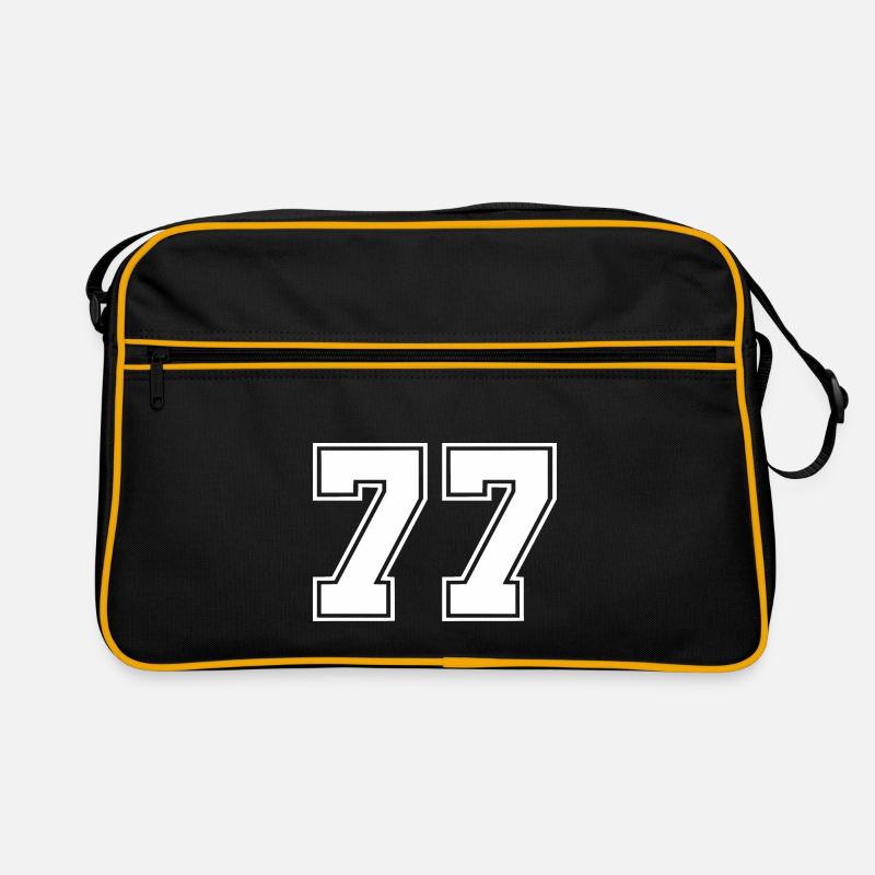 77 - Retro Tasche - Schwarz/Gold