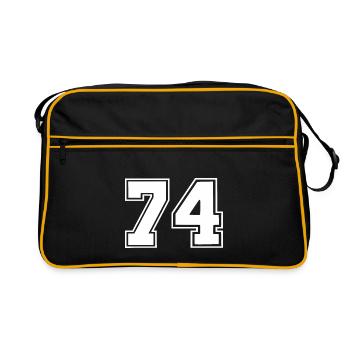 74 - Sac Retro - noir/or - Devant