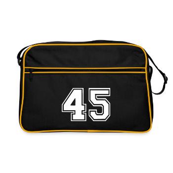 45 - Retro Bag - black/gold - Front
