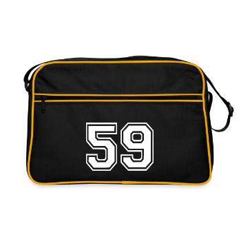 59 - Retro Tasche - Schwarz/Gold - Vorne