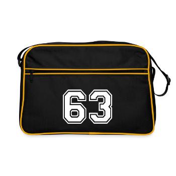 63 - Retro Bag - black/gold - Front