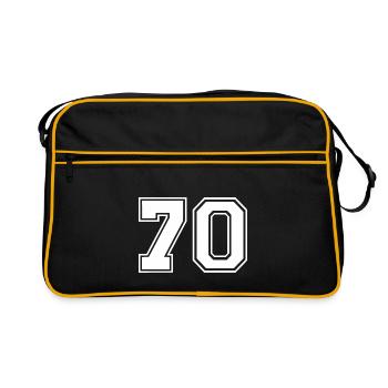 70 - Sac Retro - noir/or - Devant