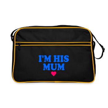 im his mom - Sac Retro - noir/or - Devant