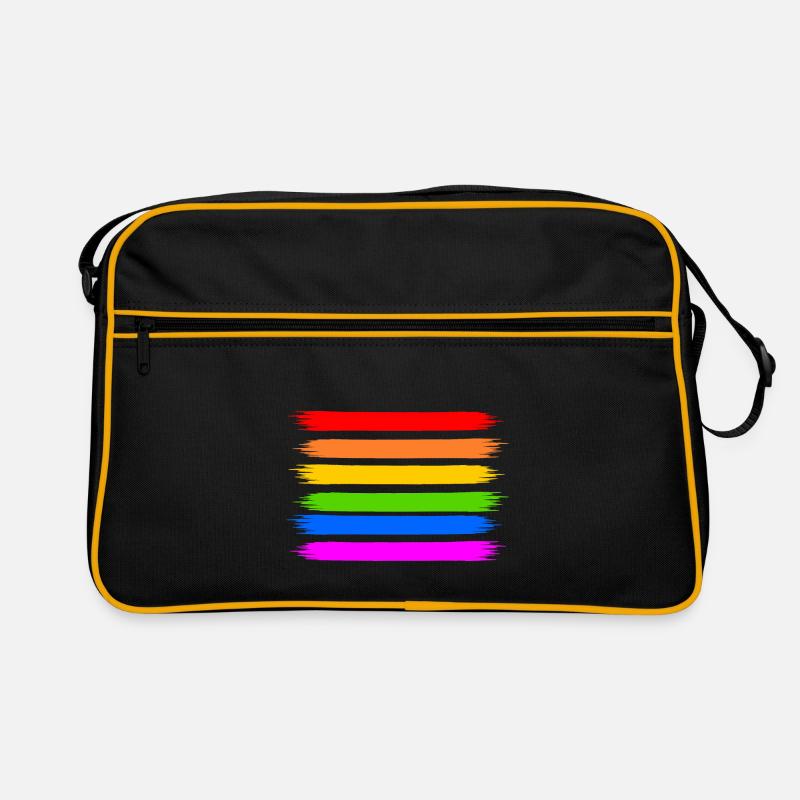 Regenbogen Regenbogenfahne Retro Tasche
