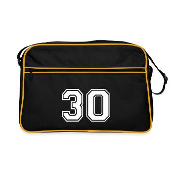 30 - Retro Bag - black/gold - Front