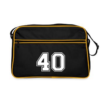 40 - Retro Bag - black/gold - Front