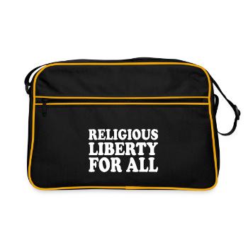 religious liberty for all - Sac Retro - noir/or - Devant