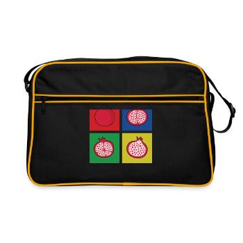 Cadeau grenade - Sac Retro - noir/or - Devant