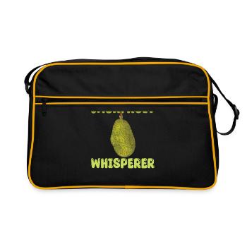 Jackfrucht Flüsterer - Retro Tasche - Schwarz/Gold - Vorne