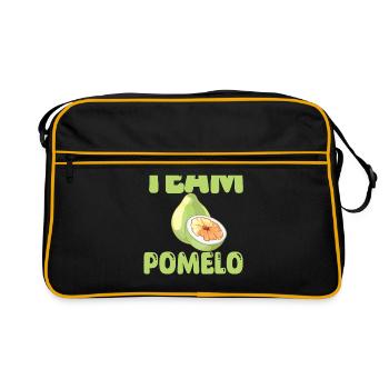 Team Pomelo - Retro Tasche - Schwarz/Gold - Vorne